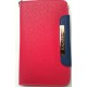 Etui cuir luxe rose pour Samsung Galaxy Note