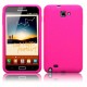 Coque en silicone rose pour Samsung Galaxy Note
