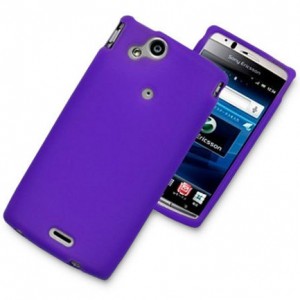Coque silicone violet pour Sony Ericsson Xperia Arc S