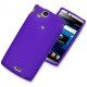 Coque silicone violet pour Sony Ericsson Xeria Arc S