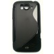 Coque silicone noir pour HTC Sensation XL