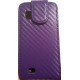 Housse violet style carbone pour Samsung Player City S5260