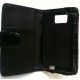 Housse - Etui noir cuir Croco pour Samsung Galaxy S2 i9100