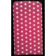 Housse Samsung Galaxy S2 rose à pois blanc pour Samsung Galaxy SII