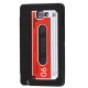 Coque noir K7 audio pour Samsung Galaxy Note - forme cassette