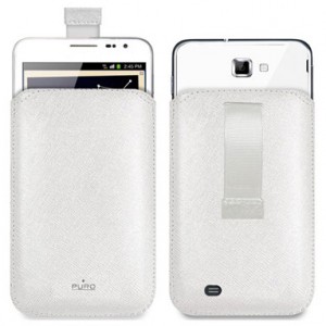 Etui Vertical Cuir Blanc PURO Samsung Galaxy Note