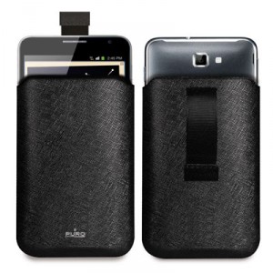 Etui Vertical Cuir Noir "PURO" Samsung  Galaxy Note - Housse vertical