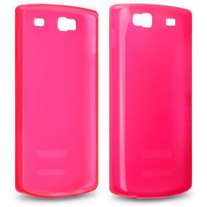 Coque Silicone rose transparente Samsung Wave 3