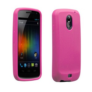 Coque rose Case Mate Galaxy Nexus en Siligel