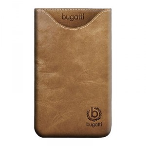 Etui Vertical Cuir Bugatti Samsung Galaxy Note Marron Camel