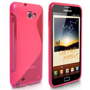 Silicone rose transparente Samsung Galaxy Note