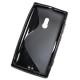 Coque silicone noir Nokia 800 Lumia