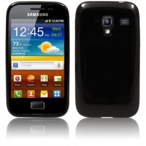 Coque silicone noir Samsung galaxy Ace Plus s7500