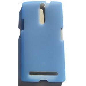 Etui silicone bleu ciel Sony Xperia S