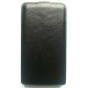 Etui rabat luxe noir marque Stax pour Sony Xperia S