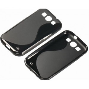 Coque noir pour Samsung Galaxy S3 en silicone