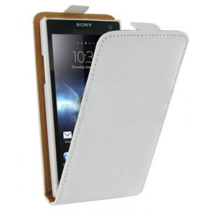 Etui blanc pour Sony Xperia S (housse blanche)