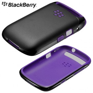 Coque BlackBerry noire et violette pour Curve 9320