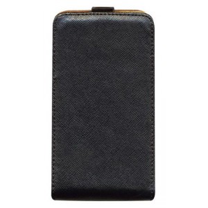 Etui à rabat en cuir Noir pour LG Optimus L7