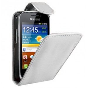 Housse blanche Samsung Galaxy Mini 2 S6500 - Etui blanc