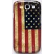 Coque de protection (étui) drapeau Etats-unis d'Amérique pour Samsung Galaxy S3 (style vintage)