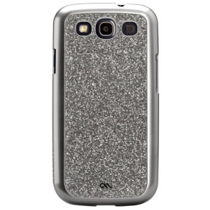Coque paillette argent CASE MATE série Glam Case pour Samsung Galaxy S3