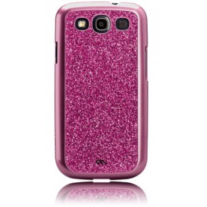 Coque paillette rose CASE MATE série Glam Case pour Samsung Galaxy S3