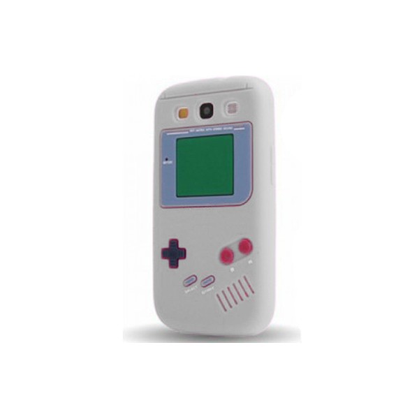 Coque en silicone Game Boy pour Samsung Galaxy S3 - noir, blanc ou rose.