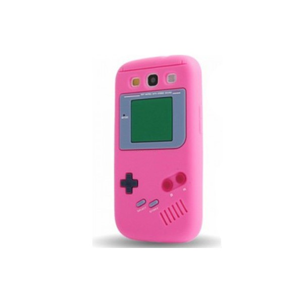 Coque en silicone Game Boy pour Samsung Galaxy S3 - noir, blanc ou rose.