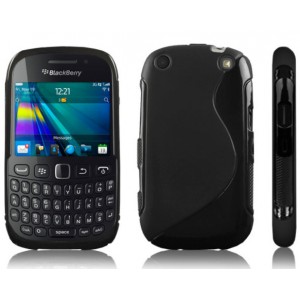 Coque noire de protection silicone Blackberry Curve 9320