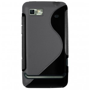 Coque noir Motorola Motoluxe silicone