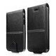 Housse support cuir noir FOLDER pour iPhone 5