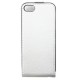 Etui blanc cuir pour iPhone 5 - 10,90€