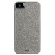 Coque Case mate paillette argent pour iPhone 5