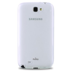 Coque PURO blanche transparente pour Samsung Galaxy Note 2
