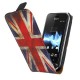 Housse drapeau UK Angleterre vintage Sony Xperia Tipo