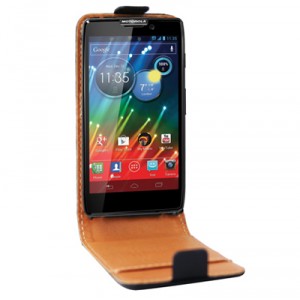 Housse cuir noir pour Motorola Razr I