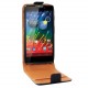 Housse cuir noir pour Motorola Razr I