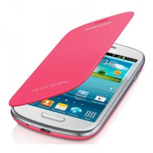 Housse intégrable compatible couleur rose pour Samsung Galaxy S3 mini