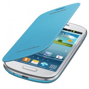 Etui origine intégrable bleu turquoise pour Samsung Galaxy S3 mini
