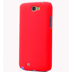 Coque STAX pour Samsung Galaxy Note 2 touché granulé Rose ou rouge