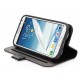 Housse Support Folder Capdase cuir noir pour Samsung Galaxy Note 2