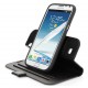 Housse Support Folder Capdase cuir noir pour Samsung Galaxy Note 2
