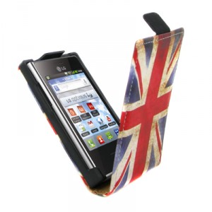 Etui vintage drapeau Angleterre Royaume Uni pour LG Optimus L3