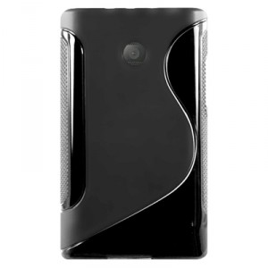 Coque couleur noir semi rigide LG Optimus L3