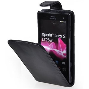 Housse noire pour Sony Xperia Acro S - étui 11,90€