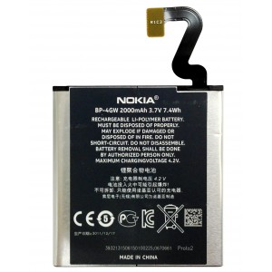 Batterie d'origine de remplacement Nokia Lumia 920 BP-4GW
