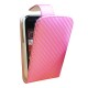 Housse rose fuchsia style carbone pour Blackberry Curve 9320