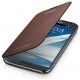 Etui marron intégrable origine pour Samsung Galaxy Note 2