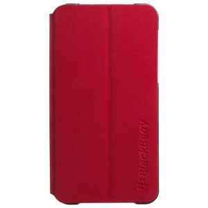 Etui coque rabat cuir rouge origine BlackBerry Z10